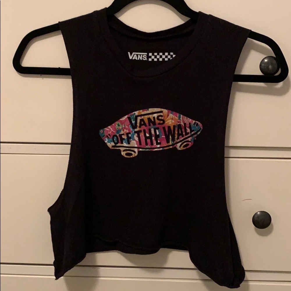 Vans off the wall Floral Muscle Crop Top XS
